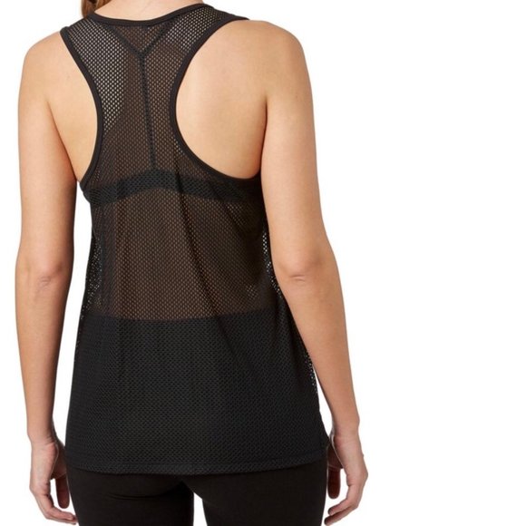 NWT Reebok Mesh Black Racerback  ActiveTank Size S - Picture 2 of 7